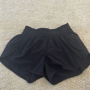 Black lululemon shorts, size 8, 4inch